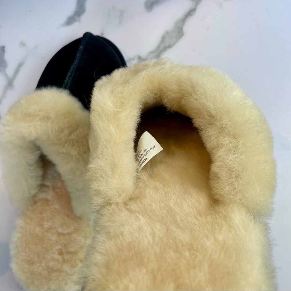 Catherine Malandrino Shearling Lined Genuine Suede Slippers Sz 9-11 Large NWB - Picture 12 of 12